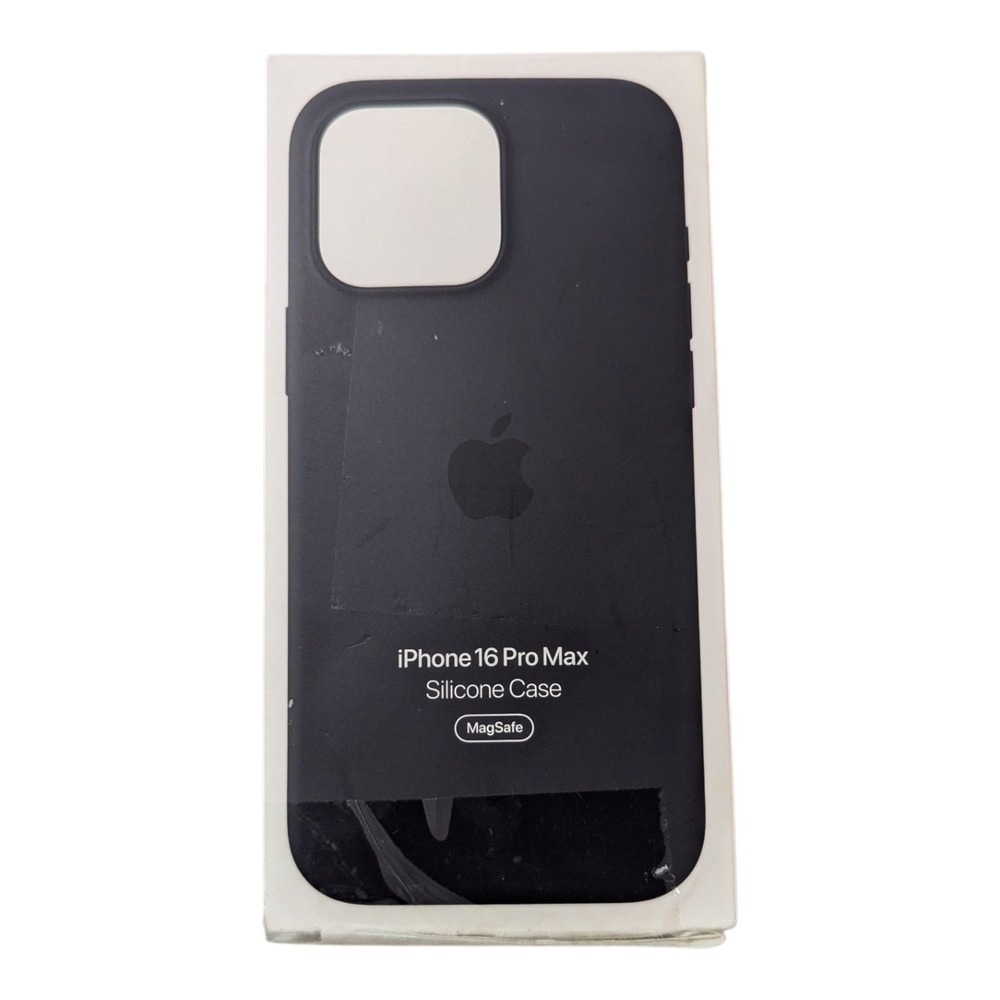 E2-O Apple Silicone Case with MagSafe for iPhone 16 Pro‎ Max Black